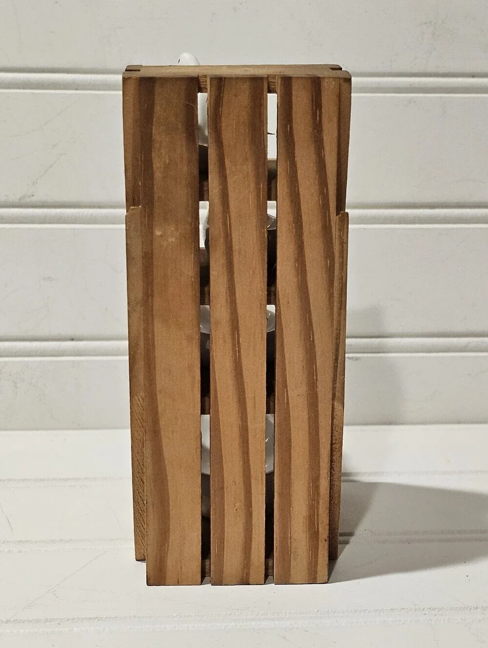 1980's Goose Measuring Spoons Wooden Crate Display